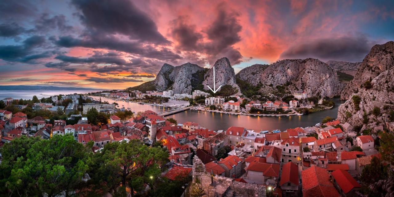 Ferienwohnung Penthouse Maremonte Omiš Exterior foto